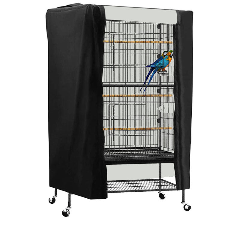 KG0210 89x64x120CM Black Bird Cage Protection Cover Universal Large Bird Cage Cover with Storage Bag KG0210 89x64x120CM Black Bird Cage Protection Cover Universal Large Bird Cage Cover with Storage Bag